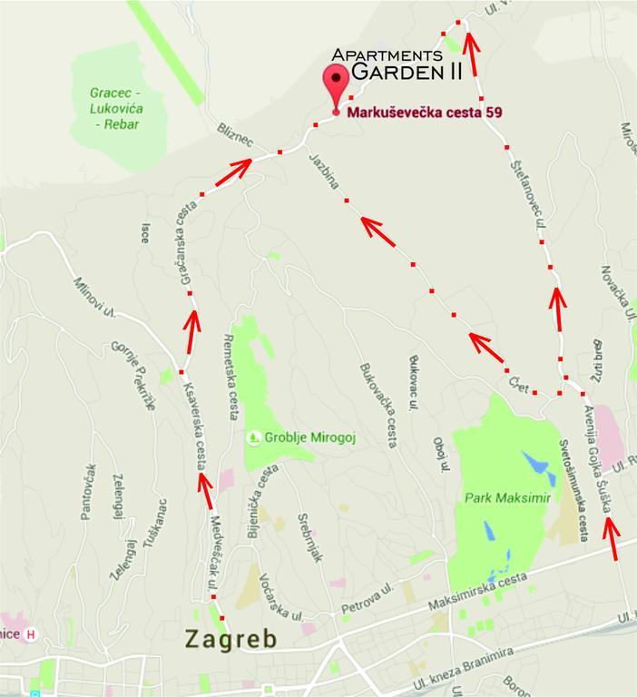 Apartments Garden ซาเกร็บ ภายนอก รูปภาพ